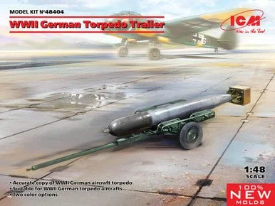 1/48 ICM WWII German Torpedo Trailer (100% new molds) - ICM Models