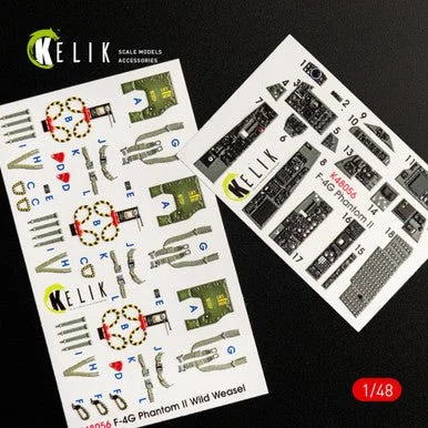 1/48 Kelik F-4G interior 3D decals for Meng kit
