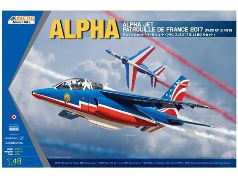 1/48 Kinetic Alpha Jet `Patrouille de France 2017`2pk 48064