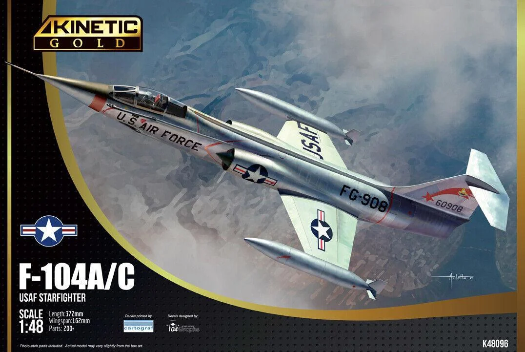 1/48 Kinetic F-104A/C USAF Starfighter 48096