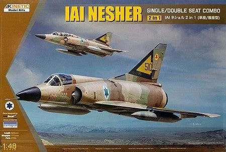 1/48 Kinetic IAI Nesher Single/Double Seat 2in1 48056