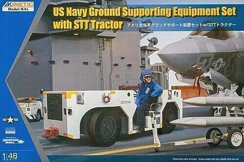 1/48 Kinetic US Navy Ground Supporting w/tractor 48115