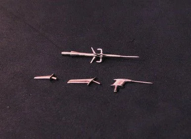 1/48 Mini World Pitots and antennas for MIG-25RBT ICM