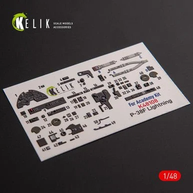 1/48 Reskit ?-38F Lightning - interior 3D decals for Academy kit