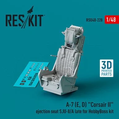 1/48 Reskit A-7 (E, D) Corsair II ejection seat SJU-8/A late for HobbyBoss kit (3D Printed) (1/48)