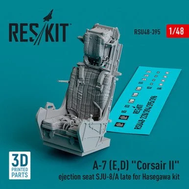 1/48 Reskit A-7 (E,D) Corsair II ejection seat SJU-8/A late for Hasegawa kit (3D Printed) (1/48)