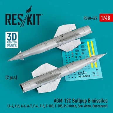 1/48 Reskit AGM-12C Bullpup B missiles (2 pcs)