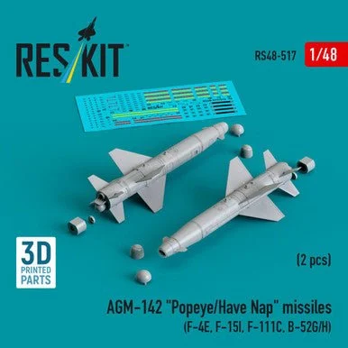 1/48 Reskit AGM-142 (A, B, C, D) Popeye/Have Nap missiles (2 pcs) (F-4E, F-15I, F-111C, B-