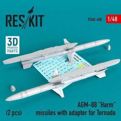 1/48 Reskit AGM-88 Harm missiles with adapter for Tornado (2 pcs)