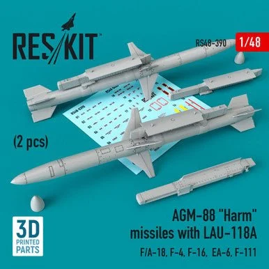 1/48 Reskit AGM-88 Harm missiles with LAU-118A (2 pcs)