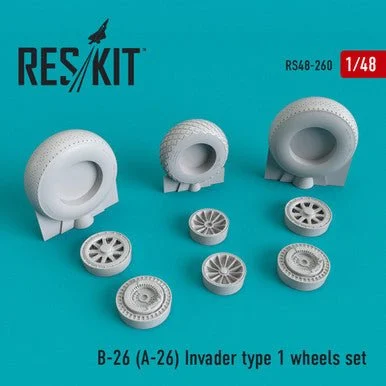 1/48 Reskit B-26(A-26) Invader type 1 wheels set