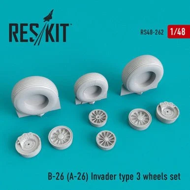 1/48 Reskit B-26(A-26) Invader type 3 wheels set