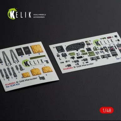 1/48 Reskit B-26B Marauder interior 3D decals for ICM kit