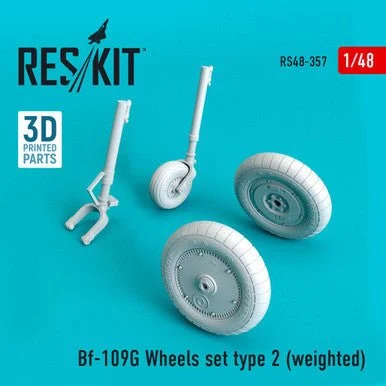 1/48 Reskit Bf-109G Wheels set type 2 (weighted)