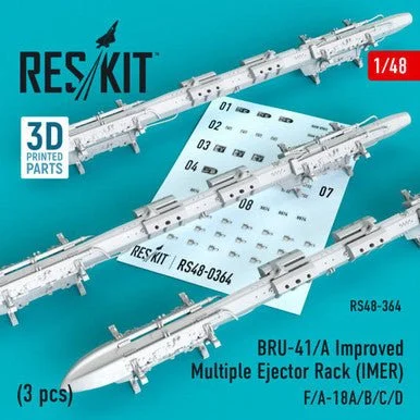 1/48 Reskit BRU-41/A Improved Multiple Ejector Rack (IMER) (3 pcs)
