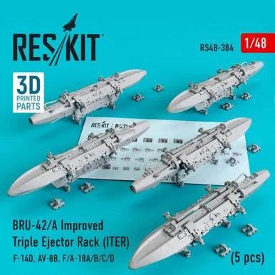 1/48 Reskit BRU-42/A Improved Triple Ejector Rack (ITER) (5 pcs)
