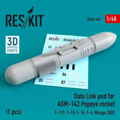 1/48 Reskit Data Link pod for AGM-142 Popeye rocket