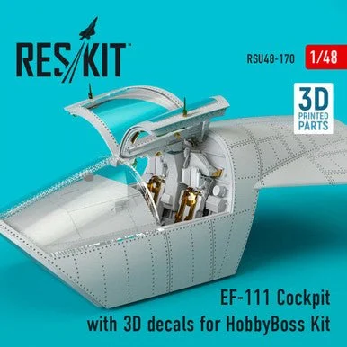 1/48 Reskit EF-111 Cockpit with 3D decals for Hobby Boss Kit (1/48)