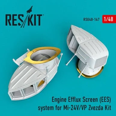 1/48 Reskit Engine Efflux Screen (EES) system for Mi-24V/VP Zvezda Kit (1/48)