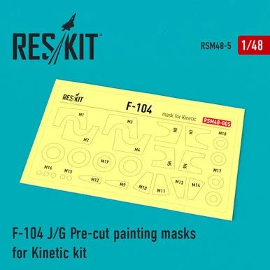 1/48 Reskit F-104 J/G Painting Masks for Kinetic kit