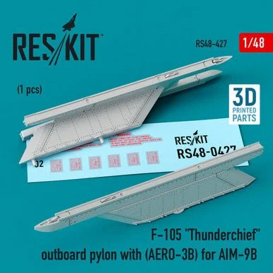 1/48 Reskit F-105 Thunderchief outboard pylon (AERO-3B) for AIM-9B (3D Printing)