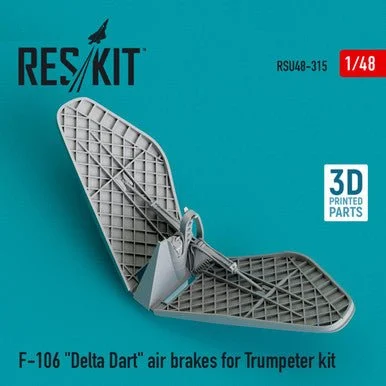 1/48 Reskit F-106 Delta Dart air brakes for Trumpeter kit (3D printing)