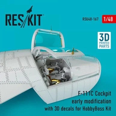 1/48 Reskit F-111C Cockpit early modification with 3D decals for Hobby Boss Kit (1/48)