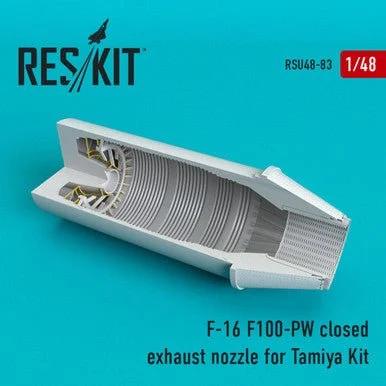 1/48 Reskit F-16 F100-PW closed exhaust nozzles for Tamiya Kit (1/48)