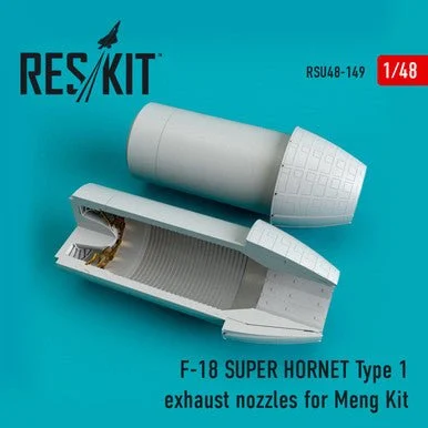 1/48 Reskit F-18 SUPER HORNET Type 1 exhaust nozzles for MENG Kit (1/48)