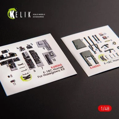 1/48 Reskit F-18C Hornet interior 3D decals for Hasegawa kit
