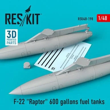 1/48 Reskit F-22 600 gallons fuel tanks