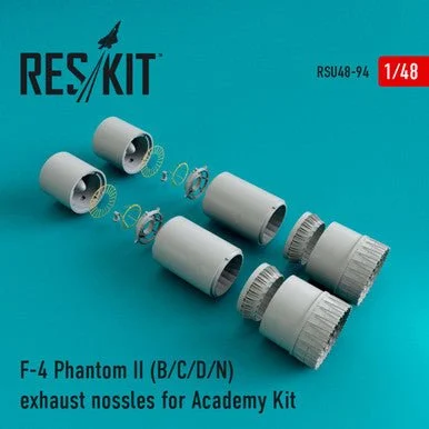 1/48 Reskit F-4 Phantom II (B/C/D/N) exhaust nossles for Academy Kit (1/48)