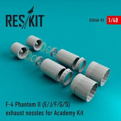 1/48 Reskit F-4 Phantom II (E/J/F/G/S) exhaust nossles for Academy Kit (1/48)