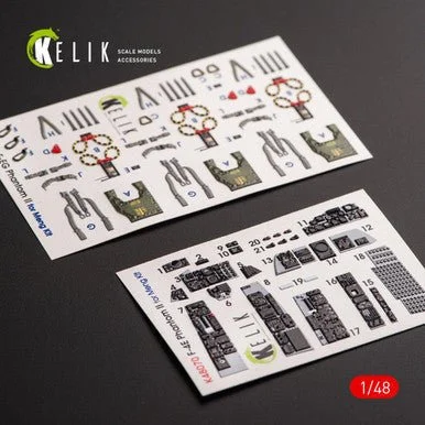 1/48 Reskit F-4E Phantom II interior 3D decals for Meng kit