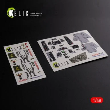 1/48 Reskit F-4J Phantom II interior 3D decals for Academy kit