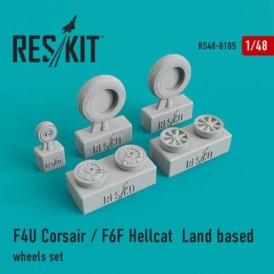 1/48 Reskit F4U Corsair / F6F Hellcat Land based wheels set
