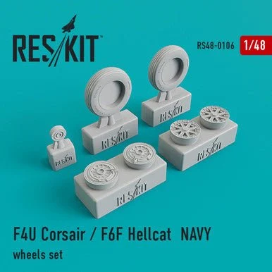 1/48 Reskit F4U Corsair / F6F Hellcat NAVY wheels set
