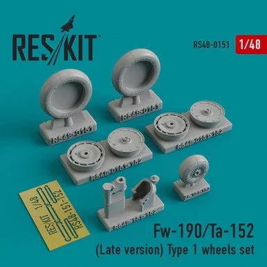 1/48 Reskit Fw-190 (late version) type 1 wheels set