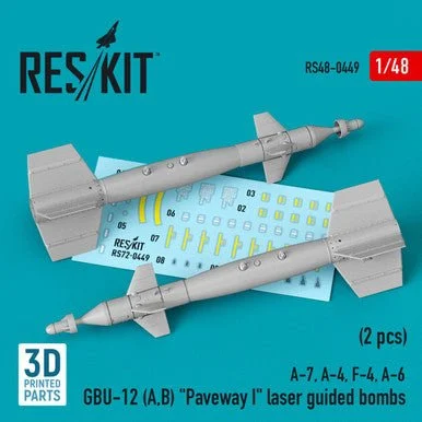 1/48 Reskit GBU-12 (A,B) Paveway I laser guided bombs (2 pcs)