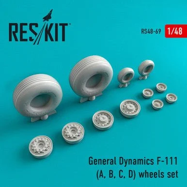1/48 Reskit General Dynamics F-111 (A, B, C, D) wheels set
