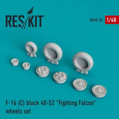1/48 Reskit General Dynamics F-16 (C) block 40-52 Fighting Falcon wheels set