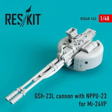 1/48 Reskit GSh-23L cannon with NPPU-23 for Mi-24VP (1/48)