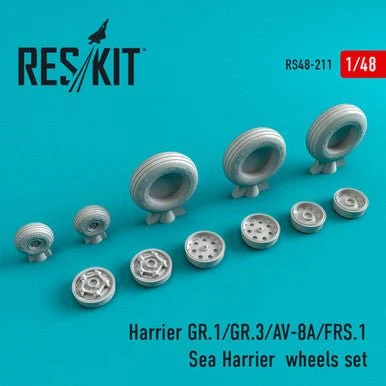 1/48 Reskit Harrier GR.1/GR.3/AV-8A/FRS.1/Sea Harrier wheels set