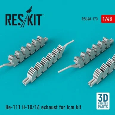 1/48 Reskit He-111 H-10/16 exhaust for ICM kit (1/48)