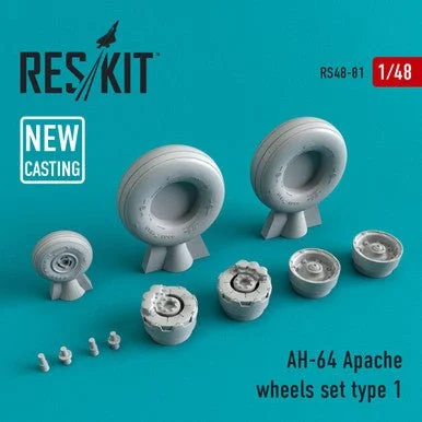 1/48 Reskit McDonnell Douglas AH-64 Apache wheels set