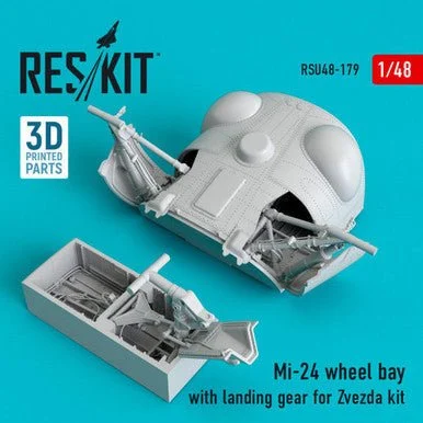 1/48 Reskit Mi-24 wheel bay with landing gear for Zvezda kit