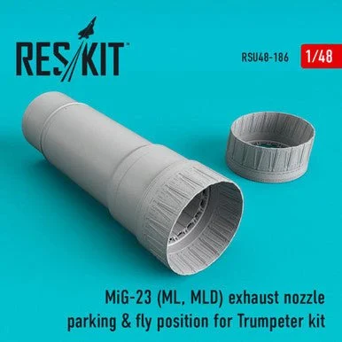 1/48 Reskit MiG-23 (ML MLD) exhaust nozzle parking & fly position for Trumpeter kit