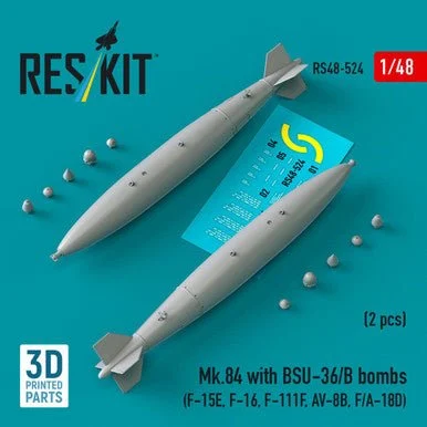 1/48 Reskit Mk.84 with BSU-36/B bombs (2 pcs) (F-15E, F-16, F-111F, AV-8B, F/A-18D) (3D