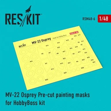 1/48 Reskit MV-22 Osprey Painting Masks for Hobby Boss kit (1/48)
