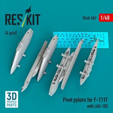 1/48 Reskit Pivot pylons for F-111F with LAU-105 (4 pcs) (RS48-0502)